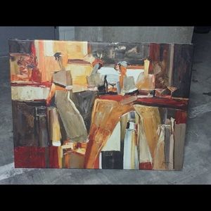 IKEA TREMLER CANVAS ABSTRACT PAINTING